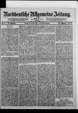 Norddeutsche allgemeine Zeitung vom 19.03.1911
