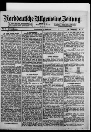 Norddeutsche allgemeine Zeitung on Mar 25, 1911