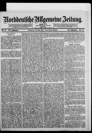 Norddeutsche allgemeine Zeitung vom 26.03.1911