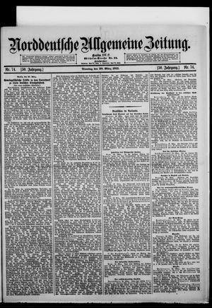 Norddeutsche allgemeine Zeitung vom 28.03.1911