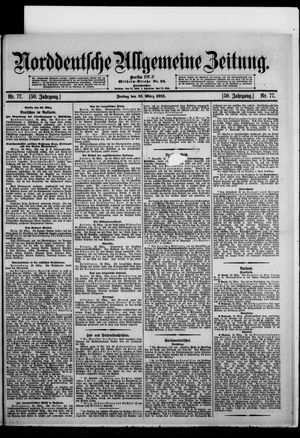 Norddeutsche allgemeine Zeitung vom 31.03.1911