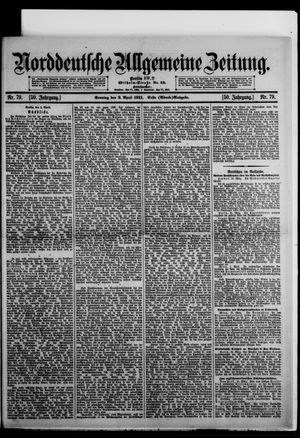 Norddeutsche allgemeine Zeitung on Apr 2, 1911