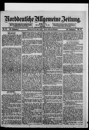 Norddeutsche allgemeine Zeitung vom 23.04.1911