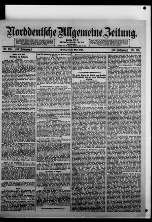 Norddeutsche allgemeine Zeitung on May 5, 1911