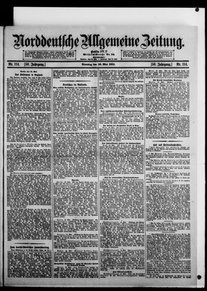 Norddeutsche allgemeine Zeitung vom 16.05.1911