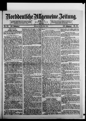 Norddeutsche allgemeine Zeitung vom 24.05.1911