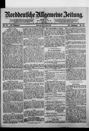 Norddeutsche allgemeine Zeitung vom 07.06.1911