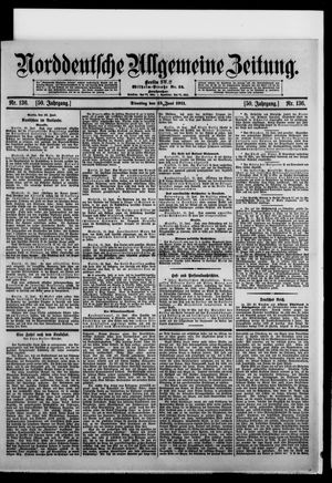 Norddeutsche allgemeine Zeitung vom 13.06.1911
