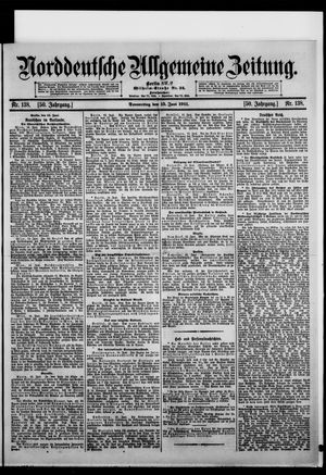 Norddeutsche allgemeine Zeitung vom 15.06.1911