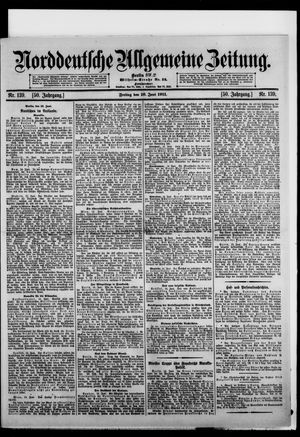 Norddeutsche allgemeine Zeitung vom 16.06.1911