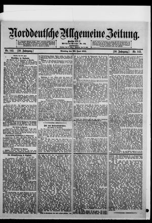 Norddeutsche allgemeine Zeitung vom 20.06.1911