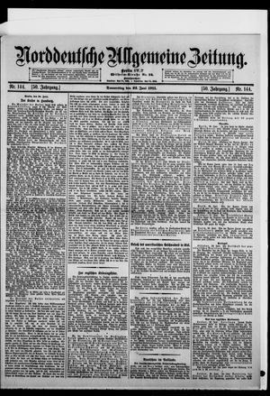 Norddeutsche allgemeine Zeitung vom 22.06.1911