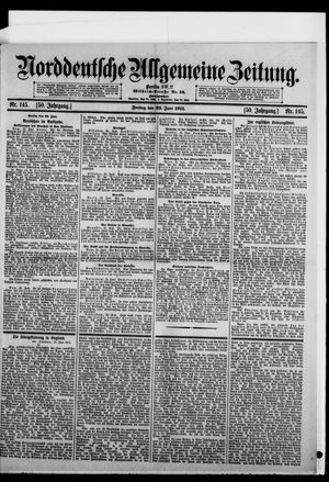 Norddeutsche allgemeine Zeitung vom 23.06.1911