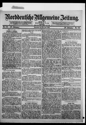 Norddeutsche allgemeine Zeitung vom 24.06.1911