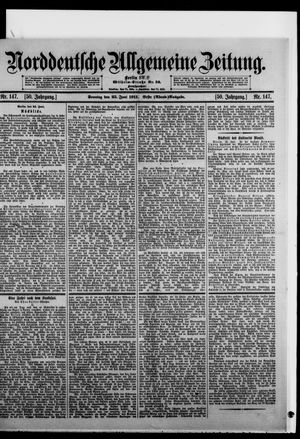 Norddeutsche allgemeine Zeitung vom 25.06.1911