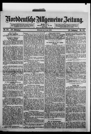 Norddeutsche allgemeine Zeitung vom 05.07.1911