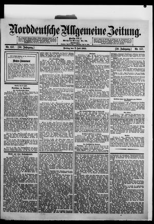 Norddeutsche allgemeine Zeitung vom 07.07.1911