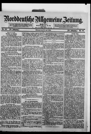 Norddeutsche allgemeine Zeitung vom 12.07.1911