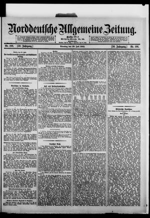 Norddeutsche allgemeine Zeitung vom 18.07.1911