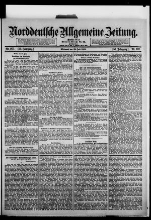 Norddeutsche allgemeine Zeitung vom 19.07.1911