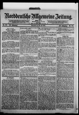 Norddeutsche allgemeine Zeitung vom 22.07.1911