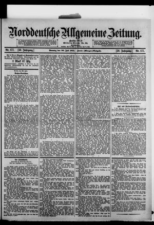 Norddeutsche allgemeine Zeitung on Jul 30, 1911