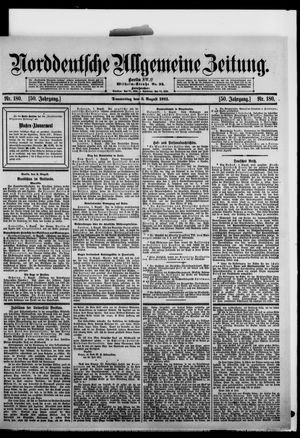 Norddeutsche allgemeine Zeitung vom 03.08.1911