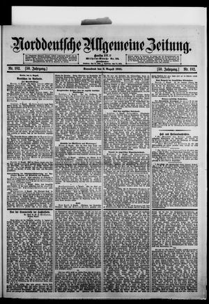 Norddeutsche allgemeine Zeitung vom 05.08.1911