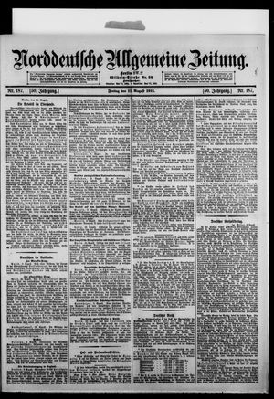 Norddeutsche allgemeine Zeitung vom 11.08.1911