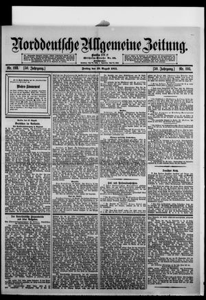 Norddeutsche allgemeine Zeitung vom 18.08.1911