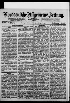 Norddeutsche allgemeine Zeitung on Aug 20, 1911