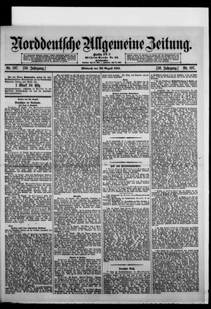 Norddeutsche allgemeine Zeitung vom 23.08.1911