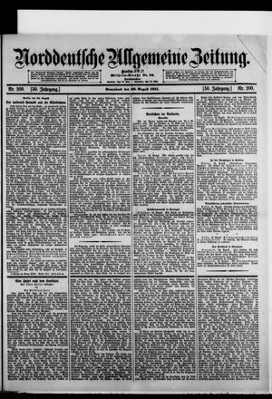 Norddeutsche allgemeine Zeitung vom 26.08.1911