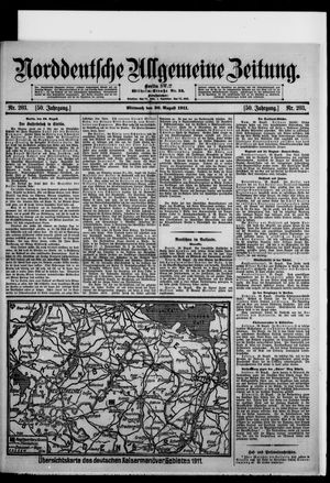 Norddeutsche allgemeine Zeitung vom 30.08.1911