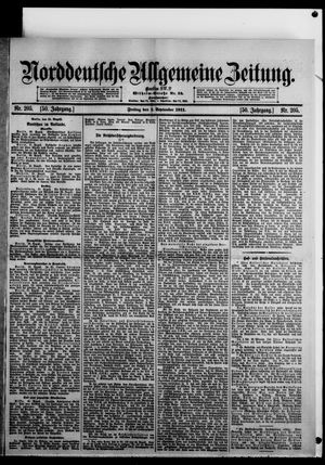 Norddeutsche allgemeine Zeitung vom 01.09.1911