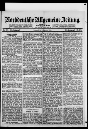 Norddeutsche allgemeine Zeitung on Sep 2, 1911