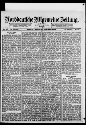 Norddeutsche allgemeine Zeitung vom 03.09.1911