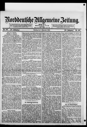 Norddeutsche allgemeine Zeitung vom 05.09.1911