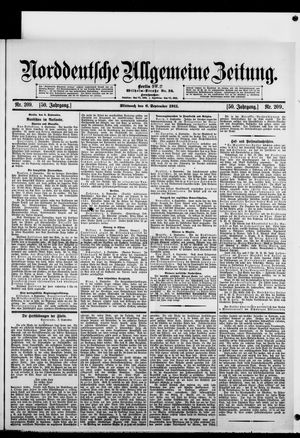 Norddeutsche allgemeine Zeitung vom 06.09.1911