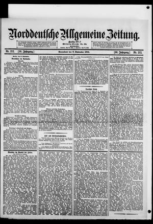 Norddeutsche allgemeine Zeitung on Sep 9, 1911