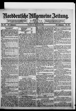 Norddeutsche allgemeine Zeitung vom 23.09.1911