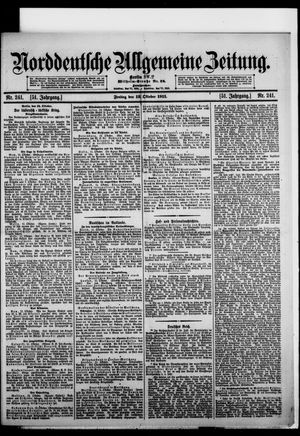 Norddeutsche allgemeine Zeitung vom 13.10.1911