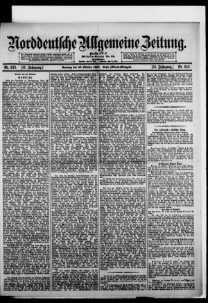 Norddeutsche allgemeine Zeitung vom 15.10.1911