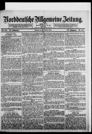 Norddeutsche allgemeine Zeitung on Oct 17, 1911