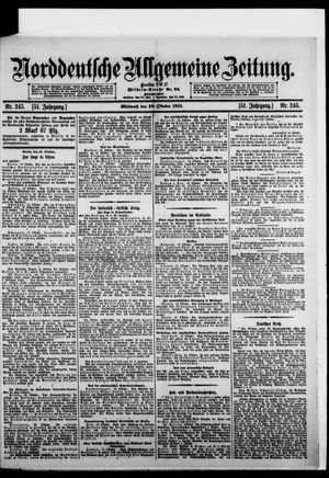 Norddeutsche allgemeine Zeitung vom 18.10.1911