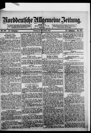 Norddeutsche allgemeine Zeitung vom 24.10.1911