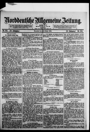 Norddeutsche allgemeine Zeitung vom 28.10.1911