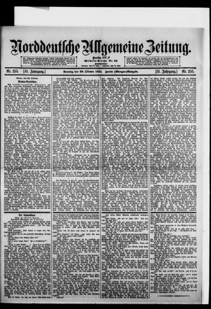 Norddeutsche allgemeine Zeitung vom 29.10.1911