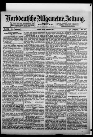 Norddeutsche allgemeine Zeitung vom 07.11.1911