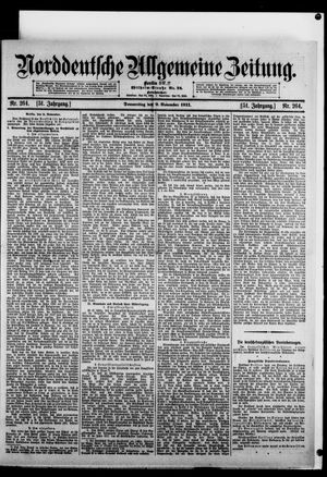 Norddeutsche allgemeine Zeitung vom 09.11.1911